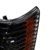 1993-1998 Jeep Grand Cherokee Corner Lights w/ Amber Reflectors (Matte Black Housing/Clear Lens)